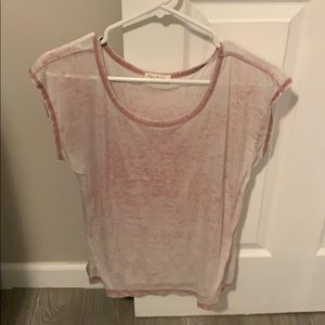 Distressed pink tshirt